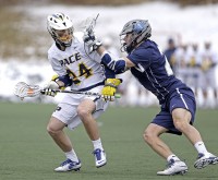 Pace | The Examiner News Pace's Ryan O'Hagan controls the ball in Saturday's win over Saint Anselm.