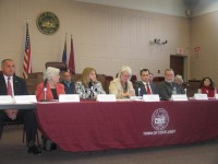 2015 NWE 0407 Pipeline Opponents | The Examiner News Local officials and grassroots groups gathered at Cortlandt Town Hall to speak out against FERC’s approval of the natural gas pipeline.