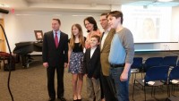 Sarah Ilany, second from left, surrounded by her family and Westchester County Executive Rob Astorino, was honored last Thursday for raising awareness and for fundraising for Type 1 diabetes research.
