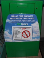 399 Drug Take Back Program pic | The Examiner News The drug take-back bin in the lobby of the North Castle Police Department.