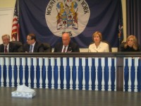 399 MK Police Consolidation pic | The Examiner News The Mount Kisco Village Board unanimously approved the consolidation of police services with the Westchester County Department of Public Safety Monday night. The intermunicipal agreement must be approved by the county Board of Legislators.