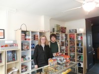Photo caption: Ian Groombridge and mother Kim Connor stand inside Groombridge Games, which opened in Cold Spring at the end of January.  DAVID PROPPER PHOTO 
