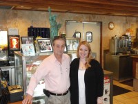 Father and daughter Steve and Rena Hanziargiriou stand side-by-side inside the Putnam Diner, always greeting customers with a smile and ensuring they get a delicious meal. DAVID PROPPER PHOTO 