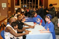 The Westchester Knicks concluded their inaugural season at the Westchester County Center, on Saturday, April 4, with a loss to the Canton Charge, 101-89, followed by an autograph session to thank the fans for their support this season. Albert Coqueran Photos