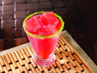 Dave & Buster’s strawberry watermelon margarita, one of a variety of drinks available.