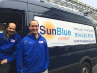 SunBlue Energy's Senior Vice President of Sales and Marketing Barrett Silver, left, and President and founder Chris Hale.