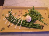 Asparagus salad.