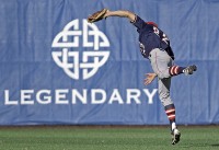 Frankie Vesuvio makes a game-saving backhanded catch for the final out in the Bobcats' 3-2 win in the state championship. 