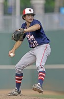 6-2Byram2-Frankie Vesuvio | The Examiner News Frankie Vesuvio pitches the Byram Hills Bobcats to the Class A title at Provident Bank Park.