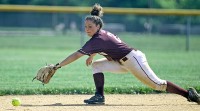 6-2Vikings1-Brandi Coon | The Examiner News Valhalla shortstop Brandi Coon tries to make a diving stop of a ground ball in Saturday's Class B title game.