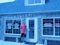 Nick Luposello outside his business Super Star Signs and More in Mahopac. DAVID PROPPER PHOTO 