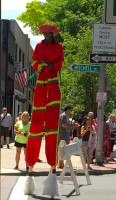 Juneteenth-7 | The Examiner News Stilt Dancer.