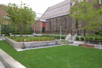 The new park, looking toward Grace Church 