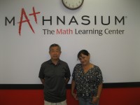 Photo caption: Mathnasium of Yorktown Heights opened in March. Shown above are center owner Kaz Tanahashi and center director and instructor Marina Zale. Photo credit: Neal Rentz 