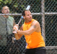 Smokehouse third baseman Steve Sheeky proved to be a big-bat in the Co-Ed Upper Division Playoffs. Sheeky hit a two-run homerun and a three-run homer in Smokehouse’s First Round win over Elements, 19-8. Sheeky also hit a two-run homerun against Ron Blacks in Smokehouse’s Second Game clincher, 10-8, in the Playoff Championship. 