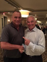 Peekskill Mayor Frank Catalina teamed up last week with former NY Mets Manager Bobby Valentine. 