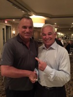 2015 NWE 0915 Catalina and Bobby Valentine | The Examiner News Peekskill Mayor Frank Catalina teamed up last week with former NY Mets Manager Bobby Valentine.