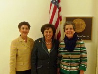 Judith Aucar, Deputy Director El Centro Hispano, Congresswoman Nita Lowey (D-Harrison) and El Centro Hispano Executive Director Isabel Villar at the Congresswoman’s office in Washington D.C., where they met before attending Pope Francis’ historic address to a joint session of Congress on Sept. 24. 