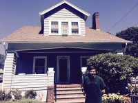 Westchester County Legislator John Testa of Peekskill in front of his Arts and Crafts home, in his family since 1940. Bill Primavera photo 