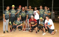 Mansion on Broadway celebrated winning the White Plains Recreation Softball Men’s Thursday Night Playoff Championship, when they swept Dunnes Pub 2-0, in the best of three games series, at Delfino Park on September 2. MOB also won the regular season League Championship with a 12-2 record. Albert Coqueran Photos