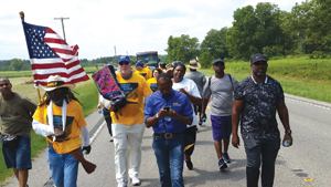 Chappaqua rabbi Jonathan Jaffe joined marchers on Aug. 27 from the NAACP and the Religious Action Center for Reform Judaism on part of the 860-mile march from Selma, Ala. to Washington for “America’s Journey for Justice”. It commemorated the 50th anniversary of the historic march to Montgomery.