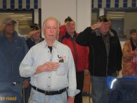 Area veterans came out in force at Walter Panas High School to urge Lakeland Board of Education to pass tax exemption. 