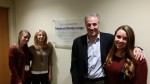 424 Caregiver Lounge pic | The Examiner News Ben and Debbie Lieberman and their daughters, Jamie and Rachel, unveiled the Evan Lieberman Friends and Family Lounge at Westchester Medical Center last week.