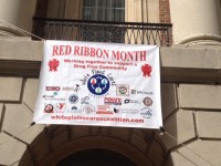 Red Ribbon | The Examiner News Red Ribbon Month was kicked off in White Plains on Monday with a ceremony on the steps of town hall.