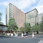 Architect’s rendering of the LCOR development at 55 Bank Street, White Plains.