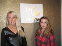 Lauren Olivieri and her daughter, Alexandra, opened Salon O in Yorktown in May. Photo credit: Neal Rentz 