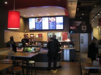 A portion of the interior of Smashburger in Cortlandt. Photo credit: Neal Rentz
