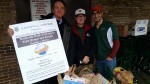 From left, Pleasantville Lions Club members Patrick Fogarty, Paul Williams and Mark Ipri helped collect food for the Interfaith Emergency Food Pantry on Sunday. 