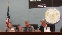 carmel mass gather | The Examiner News Frank Lombardi, center, discusses a proposed law on mass gatherings in the town with board members. The proposal drew comments from several town residents at the Jan. 20 meeting.
