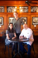 From left, restaurateurs Erin and Peter Chase, owner of Chappaqua Station, with associate Alan Ashkinaze. 