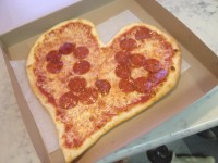 Gennaro’s Pizza, Scarsdale, will prepare a heart-shaped pizza.