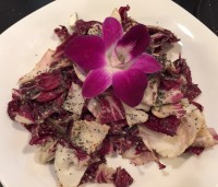 Radicchio Caesar salad with poppy seeds at Via Vanti! in Mount Kisco.