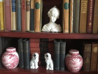 March 15 Home Guru Pix | The Examiner News Detail of The Home Guru’s shelving, which combine collectibles with books.