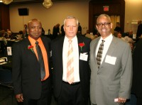 [L-r] White Plains High School Head Coach Spencer Mayfield, Croton-Harmon Head Coach William Thom and Woodlands High School Head Coach Robert Murphy represented Section 1 and the Lower Hudson Valley Coaches Association as the 2016 Inductees into the New York State Basketball Hall of Fame. Albert Coqueran Photos