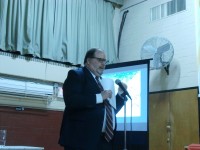 OLYMPUS DIGITAL CAMERA | The Examiner News Attorney representing 11 property owners Daniel Leary speaks about the Urban Renewal Plan.