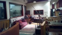 Inside the recording studio at Riverworks.