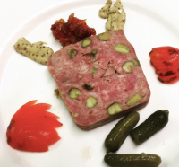 Duck with pistachio terrine at Saint George in Hastings-on-Hudson. 