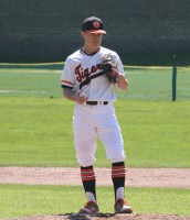 Tigers pitcher Brendan McDonough donned a 1990’s “throwback” uniform from the Joe McAvoy era and threw six innings, while allowing only four hits, one run with four strikeouts and three walks to beat Stepinac, 6-1, in the Joe McAvoy City Challenge. 