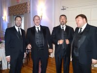 Gala-4 | The Examiner News Barber Shop Quartet greeting guests at the cocktail hour.