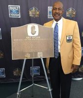 Art Monk is a 1976 graduate of White Plains High School, where he excelled in football and track. On Wednesday, May 18, Monk returned to his alma mater to be honored as a “Hometown Hall of Famer” for his illustrious 16-year career in the NFL, which garnished him three Super Bowl Rings and induction into the NFL Hall of Fame in 2008. Bruce Taylor Photo
