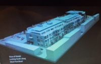 Planning | The Examiner News Architect’s model with a view looking at the project going south along the West Post Road.