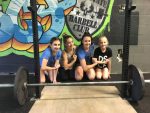 Local weightlifters, left to right, Alexis Jones, Olivia Barnett, Isabelle Madori, and Kiele Swistak will be competing in the Youth Weightlifting Nationals in Austin, Tex. later this month.