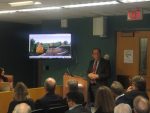 458 The Vue pic | The Examiner News Architect Dean Marchetto outlines the details last week of The Vue, a proposal to build 200 luxury apartments in North White Plains.