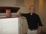 Father Nils Chittenden, the leader of St. Stephen’s Episcopal, who is helping to oversee the church’s interior renovation project.