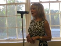 Ginny Nacerino, chairwoman of the Putnam County Legislature, expressed her concerns about the MTA police monopole being proposed for Route 164 at the June 8 Patterson Town Board meeting.