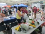 Farmers and individual shoppers at the Pleasantville Farmers Market combined to donate 621.5 pounds of fresh food last Saturday to the Hillside Food Outreach.